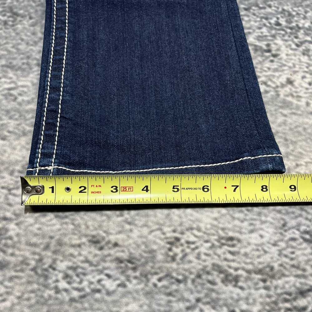 Miss Me Jeans Womens 27x32 Blue Boot Cut Low Rise Rhinestones Western Grunge Y2K - Picture 15 of 15